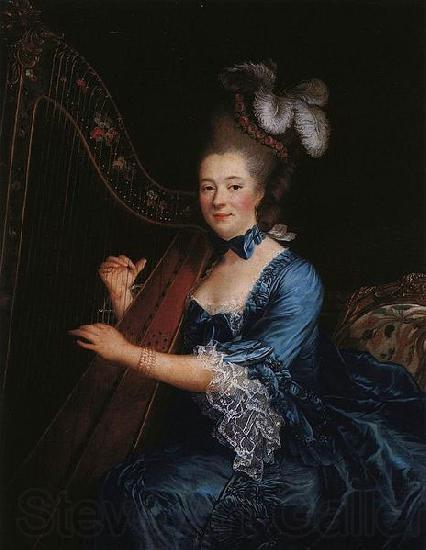 Francois-Hubert Drouais Portrait of Genevieve Rinteau de Verrieres, Mistress of Maurice de Saxe Spain oil painting art